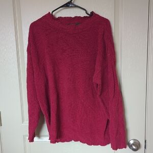 Hunt Club Women's Sweater in Vibrant Red